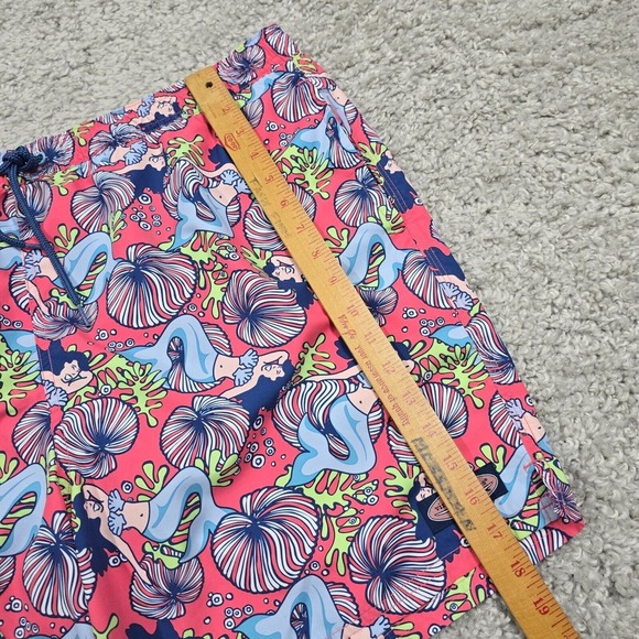 Vineyard Vines Swim Trunks Mens XL Pink Mermaids Mesh Lining Shorts Beach Pool - Picture 10 of 14